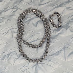 Stella & Dot Vintage Crystal Necklace and Bracelet